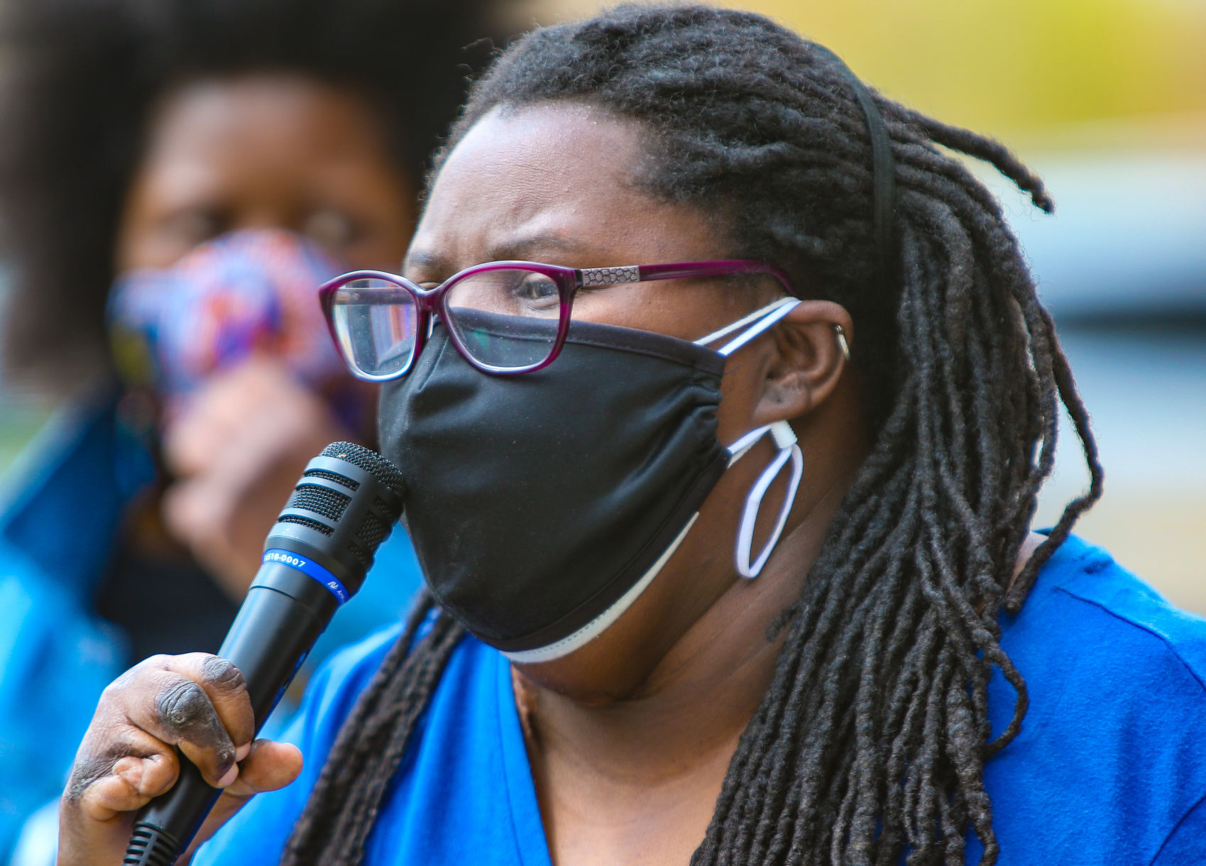 Black Lives Matter protest outside the Lake County Prosecutor's Office